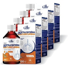Kit Celliv Suplemento Alimentar Nac Acetillcisteína + Curcumina - 200ml - 4 unidades - Foto 1