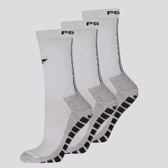 Kit Meias Penalty Grip Antiderrapante -3 Pares - Adulto - Foto 1