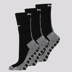 Kit Meias Penalty Grip Antiderrapante - 3 Pares - Adulto - Foto 1