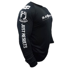 Camiseta Black Skull Manga Longa Dry Fit Soldado Bope - Masculina - Foto 2