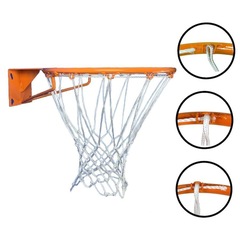 Aro de Basquete Cesta Tamanho Oficial Com Rede Pista E Campo - Foto 2