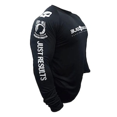 Camiseta Black Skull Manga Longa Dry Fit - Masculina - Foto 4