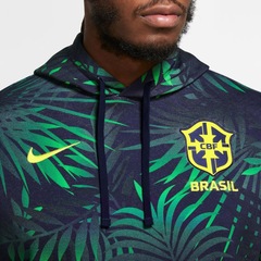 Blusão sem Capuz Nike Brasil Club Fleece - Masculino - Foto 3