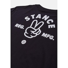 Camiseta Stance Estampa Finger - Masculina - Foto 2