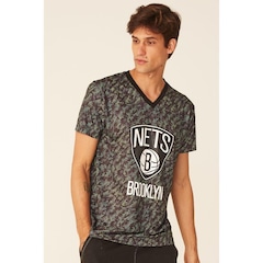 Camiseta NBA Especial Estampada Brooklyn Nets - Masculina - Foto 4