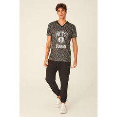 Camiseta NBA Especial Estampada Brooklyn Nets - Masculina - Foto 5