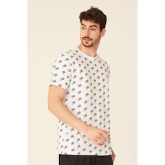 Camiseta NBA Estampada Total Mini Logo Casual - Masculina - Foto 3