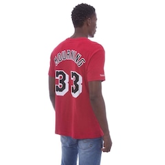 Camiseta Mitchell & Ness Estampada Name Number Miami Heat Alonzo Mourning - Masculina - Foto 4