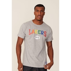Camiseta Nba Estampada Los Angeles Lakers Casual - Masculina - Foto 2