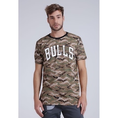 Camiseta NBA Estampada Chicago Bulls Casual - Masculina - Foto 3