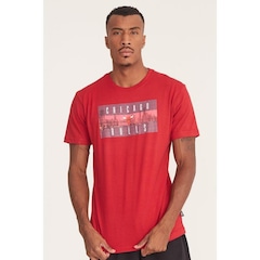 Camiseta NBA Estampada Chicago Bulls Casual - Masculina - Foto 2