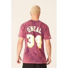 Camiseta Mitchell & Ness Estampada Los Angeles Lakers Shaquille O''''Neal - Masculina - Foto 4