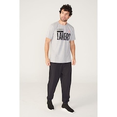 Camiseta Nba Estampada Los Angeles Lakers - Masculina - Foto 1