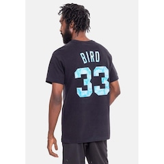 Camiseta Mitchell & Ness Tie Dye Black Boston Celtics Larry Bird - Masculina - Foto 4