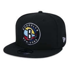 Boné Aba Curva New Era 9Fifty Brooklyn Nets City Edition - Snapback - Adulto - Foto 4