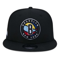 Boné Aba Curva New Era 9Fifty Brooklyn Nets City Edition - Snapback - Adulto - Foto 5