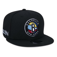 Boné Aba Curva New Era 9Fifty Brooklyn Nets City Edition - Snapback - Adulto - Foto 1