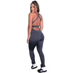 Macacão Fitness com Bojo Mvb Modas Feminino Suplex Academia - Foto 3