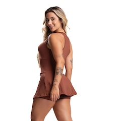 Macaquinho Mvb Modas Short Saia Estampado - Feminino - Foto 3