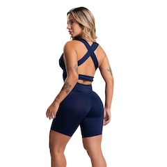 Macaquinho Mvb Modas Curto com Bojo Suplex Estampado - Feminino - Foto 3