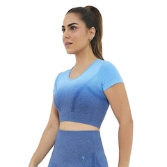 Blusa Cropped Alto Giro Gradient - Feminina - Foto 3