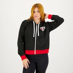 Jaqueta de Moletom do São Paulo Braziline Portlet - Feminina - Foto 1