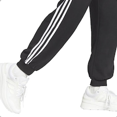 Calça adidas Moletom Folgada Essentials 3-Stripes - Feminina - Foto 5
