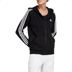Jaqueta com Capuz adidas Regular Essentials 3-Stripes - Feminina - Foto 5