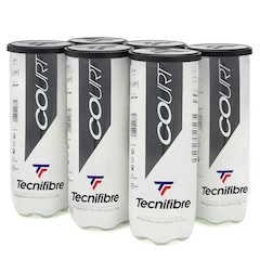 Bola de Tênis Tecnifibre Court - Pack com 06 Tubos - Foto 1