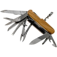 Canivete de Bolso Victorinox Médio Swiss Champ Wood - Foto 5