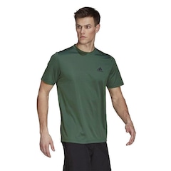 Camiseta adidas D2M Plain - Masculina - Foto 1