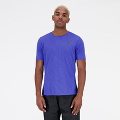 Camiseta New Balance Q Speed Jacquard - Masculina - Foto 3