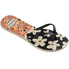 Chinelo Havaianas Flat Mix Tira Curta Estampado - Feminino - Foto 2