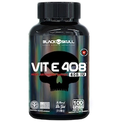 Vitamina E com 100 Cápsulas Black Skull - Foto 2