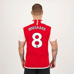 Camisa Arsenal Home 2024 8 Odegaard adidas - Masculina - Foto 4