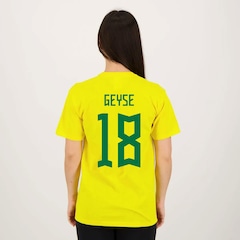 Camiseta do Brasil Futfanatics Geyse 18 - Feminina - Foto 1