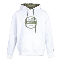 Blusão de Moletom com Capuz New Era Canguru Basico Sazonal Duo - Masculino - Foto 1