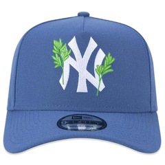 Boné Aba Curva New Era 9Forty A-Frame Mlb New York Yankees Rooted Nature - Snapback - Adulto - Foto 1