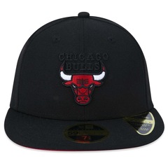 Boné Aba Reta New Era 59Fifty Fitted Low Profile Nba Chicago Bulls Freestyle - Fechado - Adulto - Foto 1