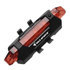 Lanterna de Bike Gold Sports Traseira Led Clear Vision 4 Modos de Funções Cabo Usb Recarregável - Foto 3