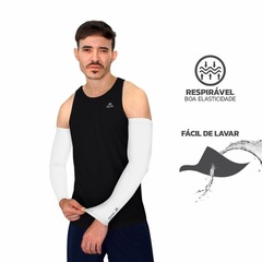 Kit Manguitos Longo Elástico Pro Muvin com Proteção Solar Uv50 E Tecido Dry - 2 Pares - Foto 8