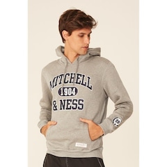 Blusão De Moletom Mitchell & Ness Fechado Com Capuz Branded - Masculino - Foto 1