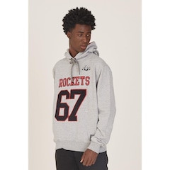 Blusão De Moletom Com Capuz Nba Fechado Houston Rockets - Masculino - Foto 1