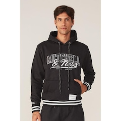 Blusão De Moletom Mitchell & Ness Fechado Com Capuz Branded - Masculino - Foto 2