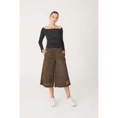 Calça Ecko Pantacourt Militar - Feminina - Foto 5