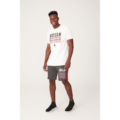 Bermuda Nba Moletom Chicago Bulls - Masculina - Foto 2