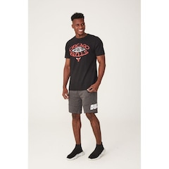 Bermuda NBA Moletom Chicago Bulls - Masculina - Foto 5