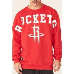 Blusão De Moletom Sem Capuz Nba Houston Rockets - Masculino - Foto 3