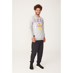 Blusão De Moletom Com Capuz Nba Los Angeles Lakers - Masculino - Foto 3