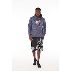 Bermuda Nba Moletom Diamond Preta - Nba - Foto 5